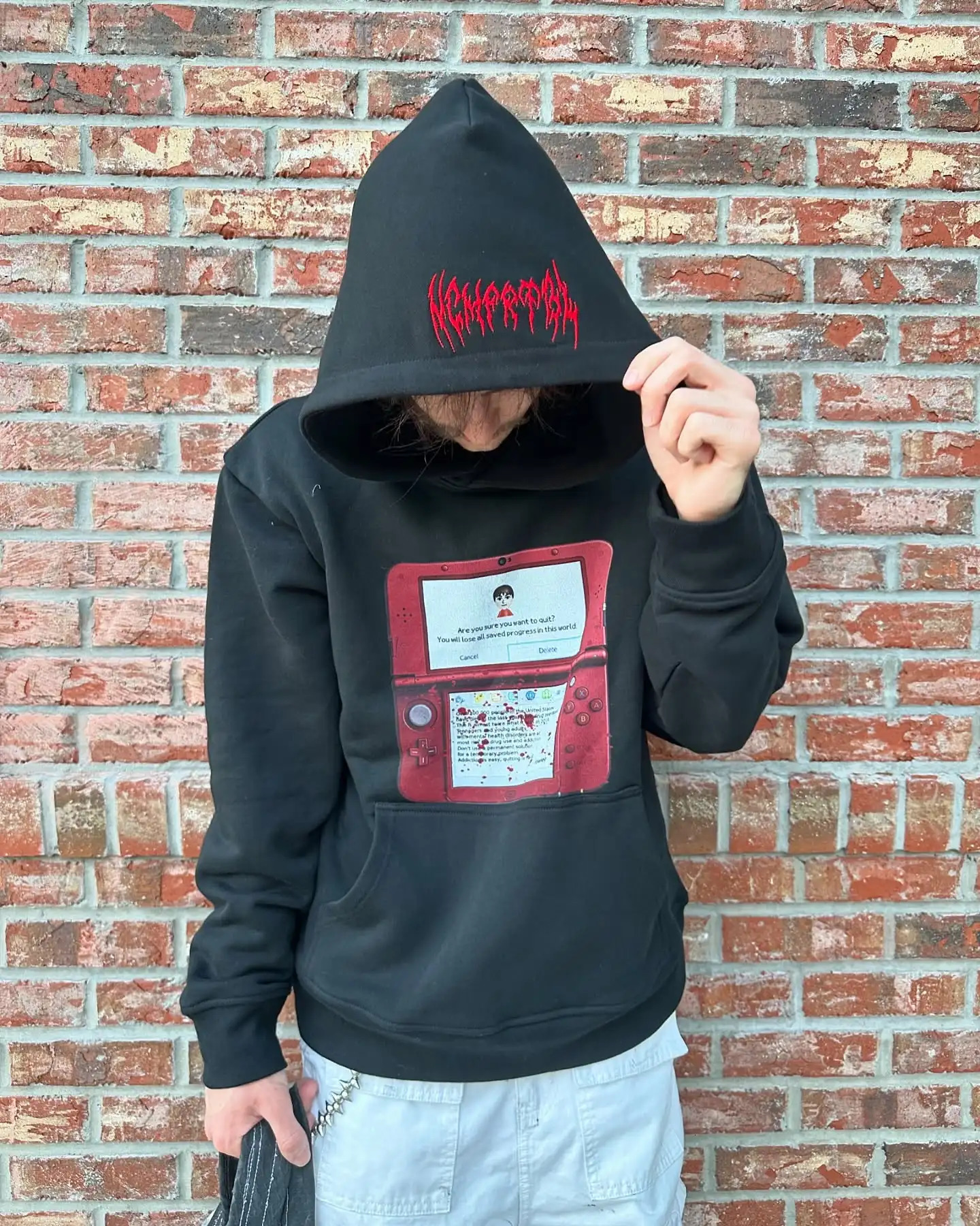 Harajuku Trendy Sportswear Black 3DS Hoodies Women Mens Streetwear Tape Mark Sell Sweatshirts Zip Up Hoodie Y2k Tops 250728