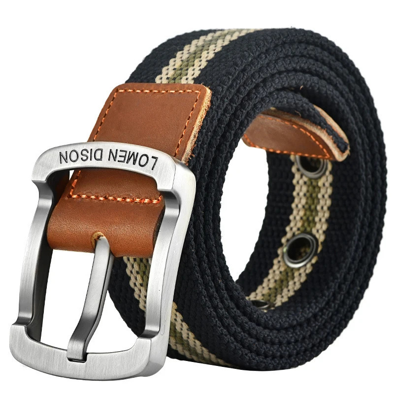 Tactical Canvas Mens Belt Fashion Casual Allmatch Jeans Accessories Girdle Outdoor Sports Hunting Nylon Pin Buckle Waistband 250716