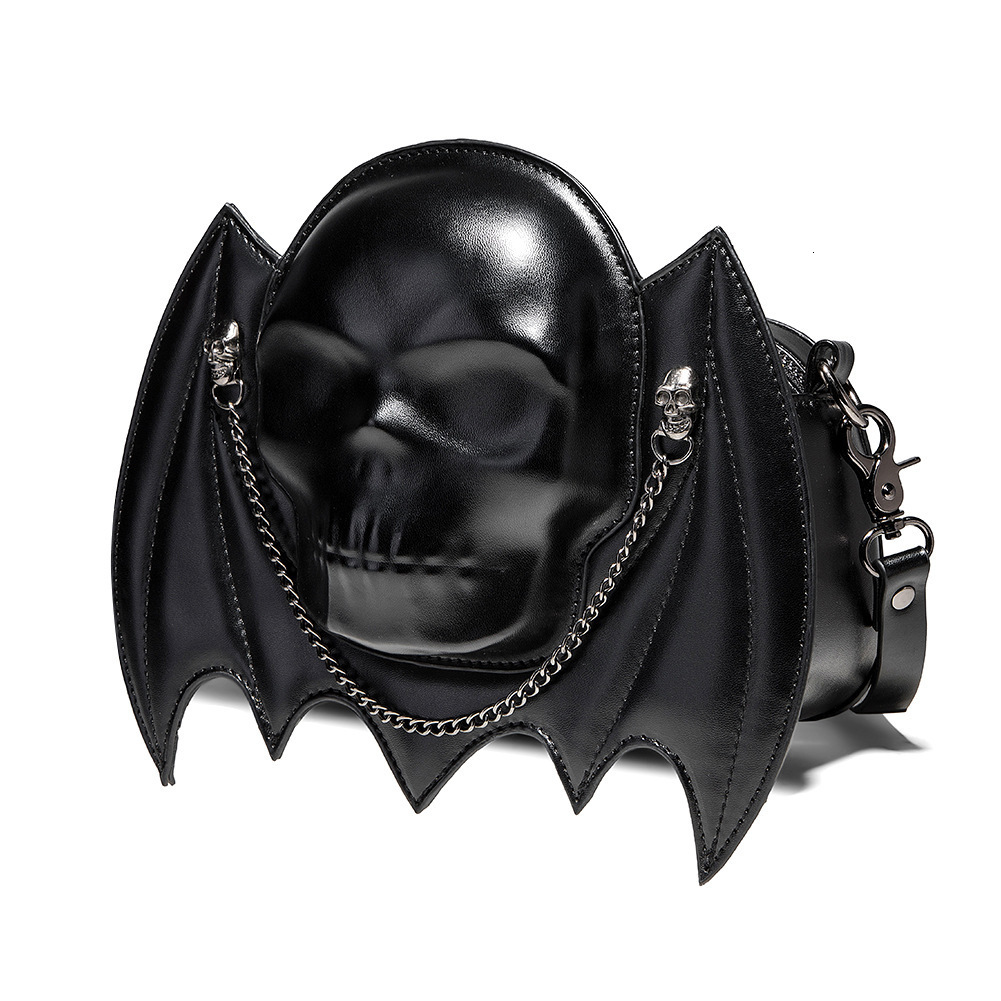 New Punk Style Creative Bat Design Skull Head Women's Shoulder Crossbody Bag ddmymoon