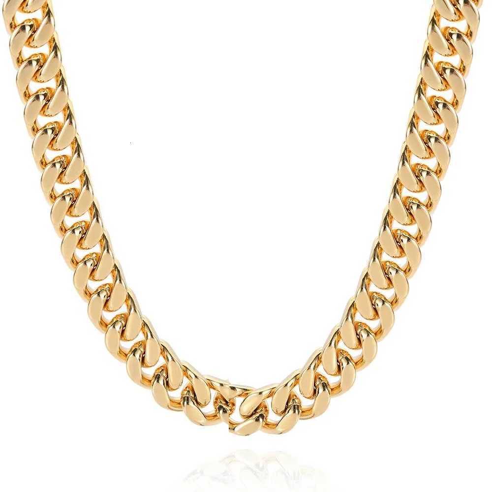 316L Stainless Steel Cuban Link Chain Trendy Necklace for Men and Women Fashion Jewelry No Fading XJ250708