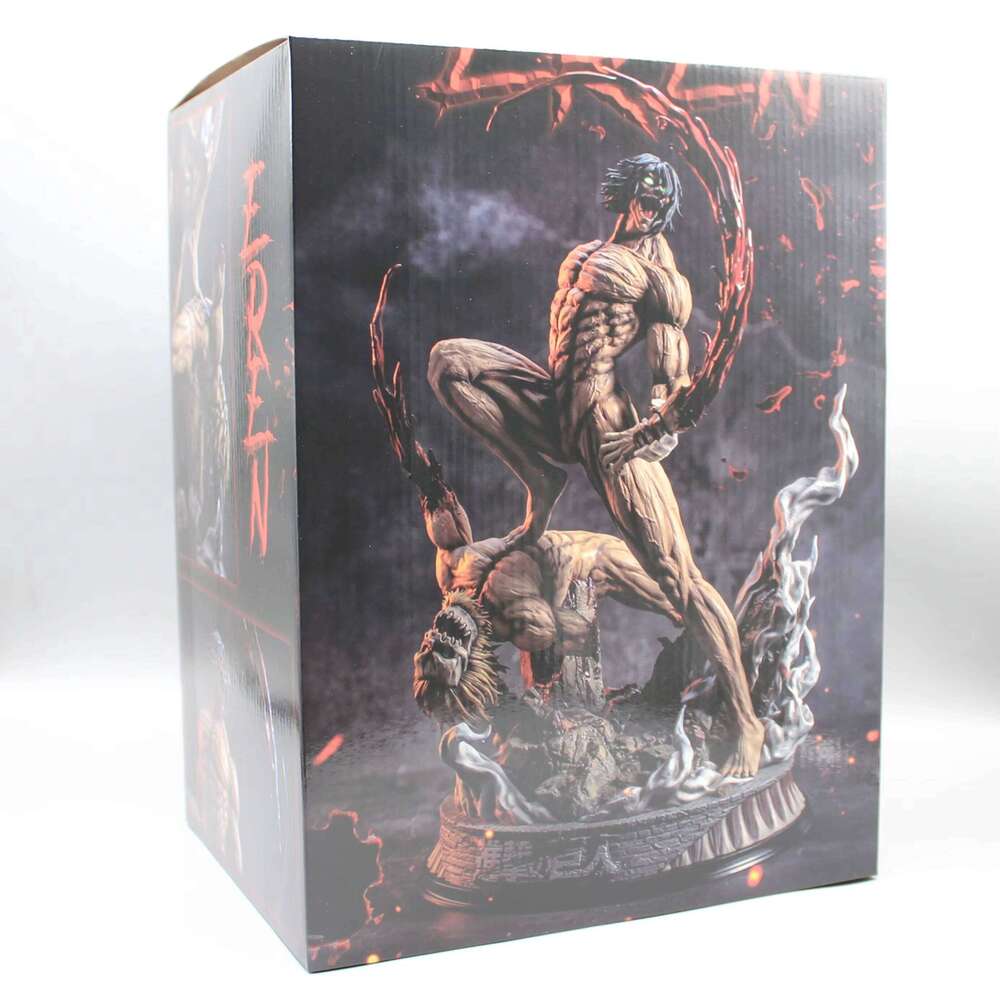 Attack On Anime Figure The Armored Figures 29cm Titan Eren Jager Action Figurine Model Pvc GK Statue Ornament Toys Gifts