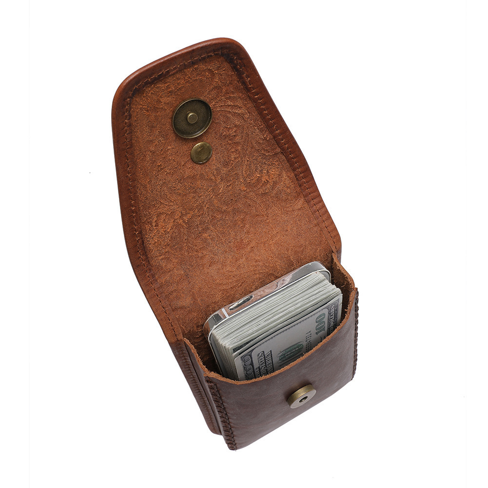 Niche First Layer Cowhide Phone for Women MINI Mini Casual Genuine Leather Women's Coin Purse Waist Bag ddmymoon