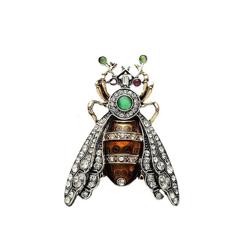 Baroque Vintage Simulated Bee Brooch Unisex Suit Coat Jewelry Clothing Accessories Pins Holiday Party Favors 250728