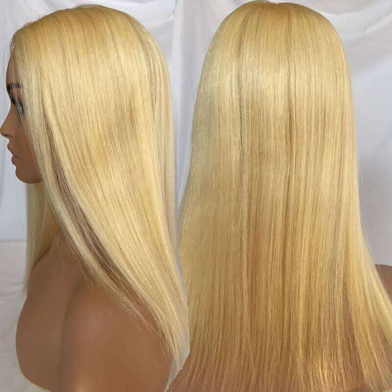 Silk Top Virgin Brazilian Human Hair Topper For Hairpiece Clip In Extension 12x13 Skin Base Blond 613# Women Toupee