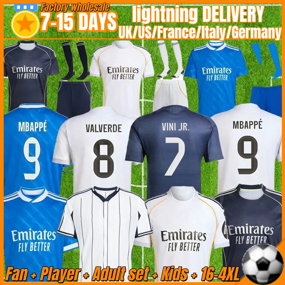 2025 2026 soccer jerseys CINGA Mbappe Madridfootball shirt MODRIC VAERDE Fourth camiseta men kids uniforms VINI JR BELGHAM ARDA GULER