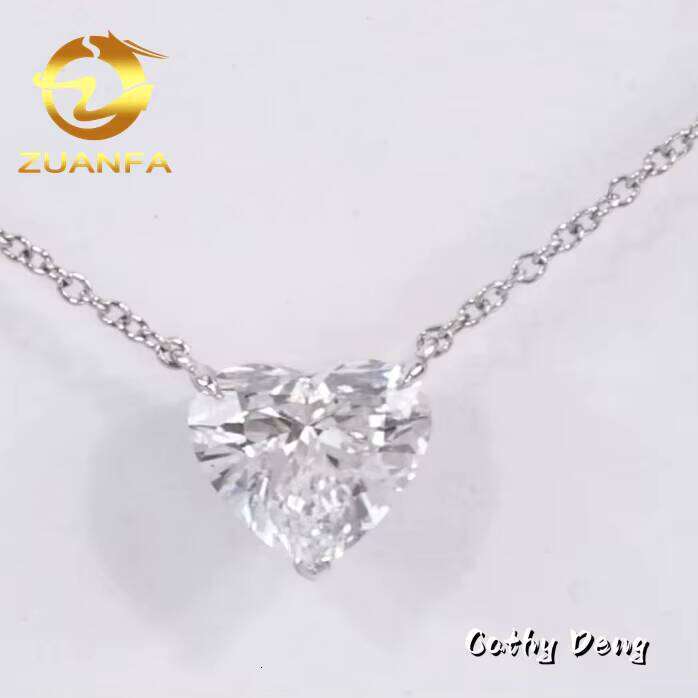 Classic Hot Shape Moissanite Hip-Hop Jewelry Pure Sier Iced Initial Necklace