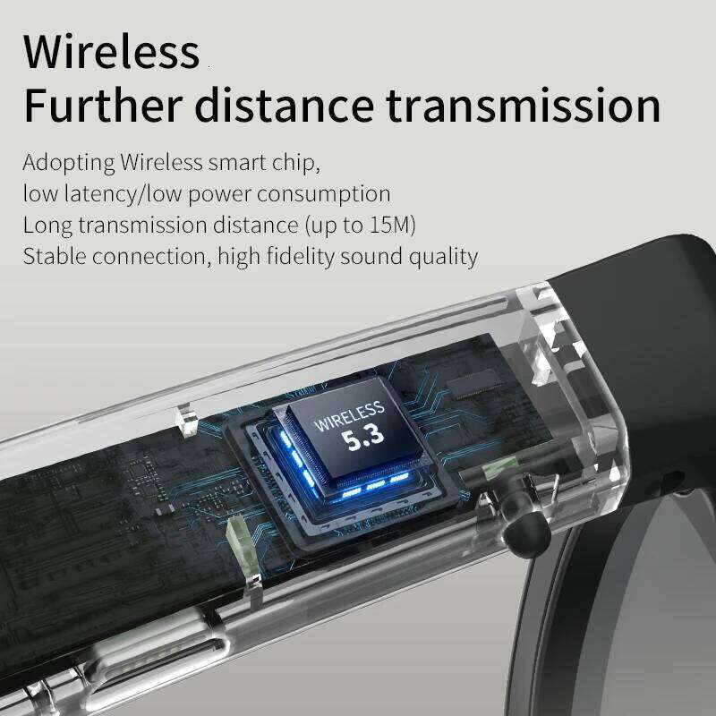 Designer brand niche smart bluetooth portable wireless HD headset with waterproof microphone sunglasses