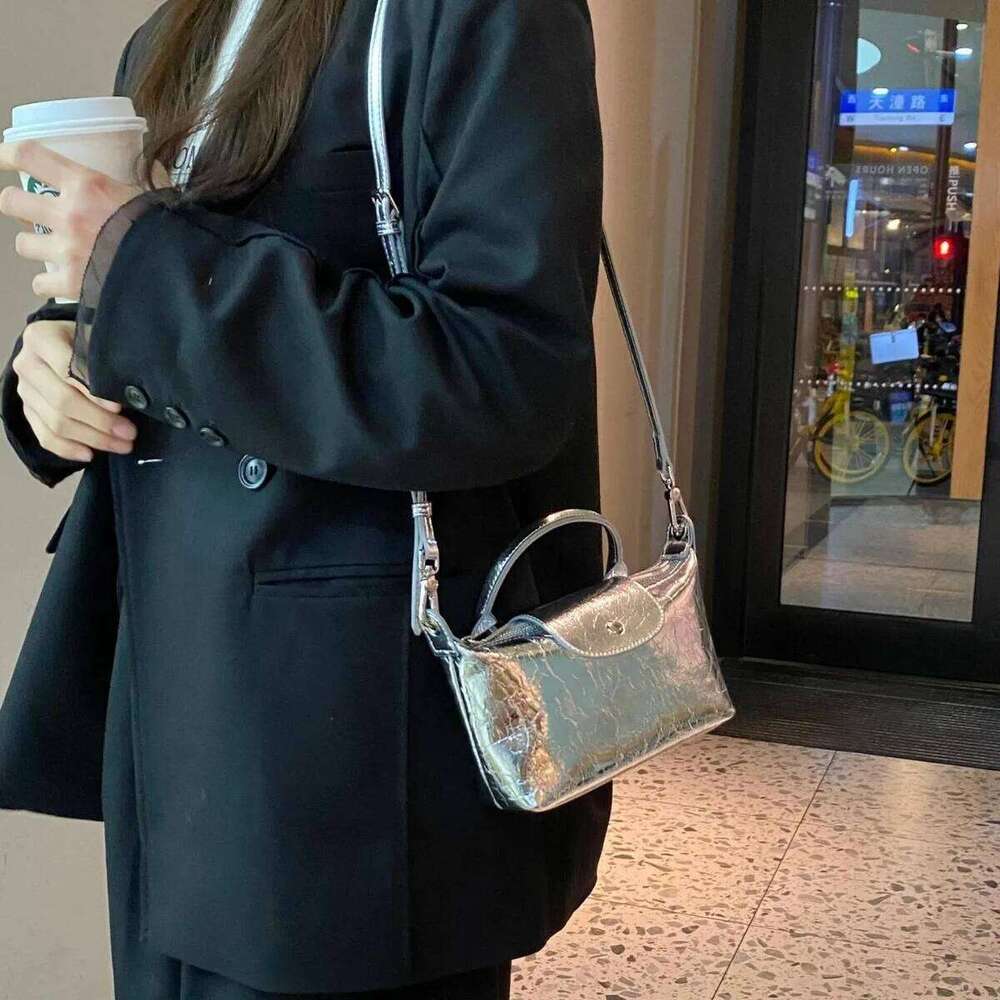 Summer Ladies Daily Party Shoulder Bag Crossbody Fashion Simple Pu Sier Small Handbag for Women Trendy Versatile Bags bolsas