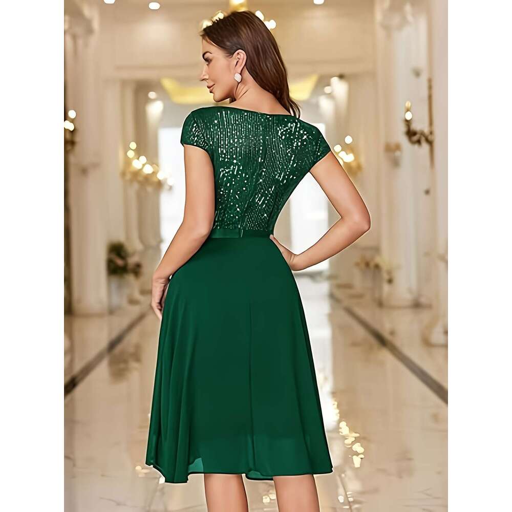 Chorus Evening Party Dress Women's Choir Long Skirt Evening Dress 2025 New Annual Meeting Host Performance Costume Spring