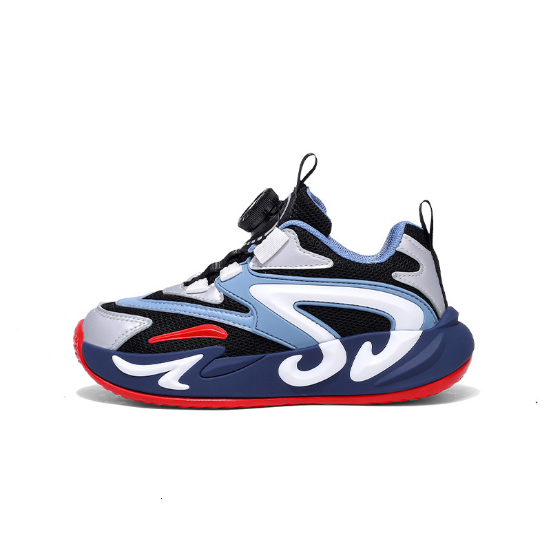 Boys' 2025 Spring New Children's Sports Mesh Breathable Boys Elementary School Students Non-Slip Wear-Resistant Running Shoes