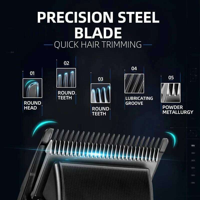 Kemei Professional Barber Clippers Rechargeable Cordless Electric Trimmer Cutting hine Men Hair Cutter 9000RPM