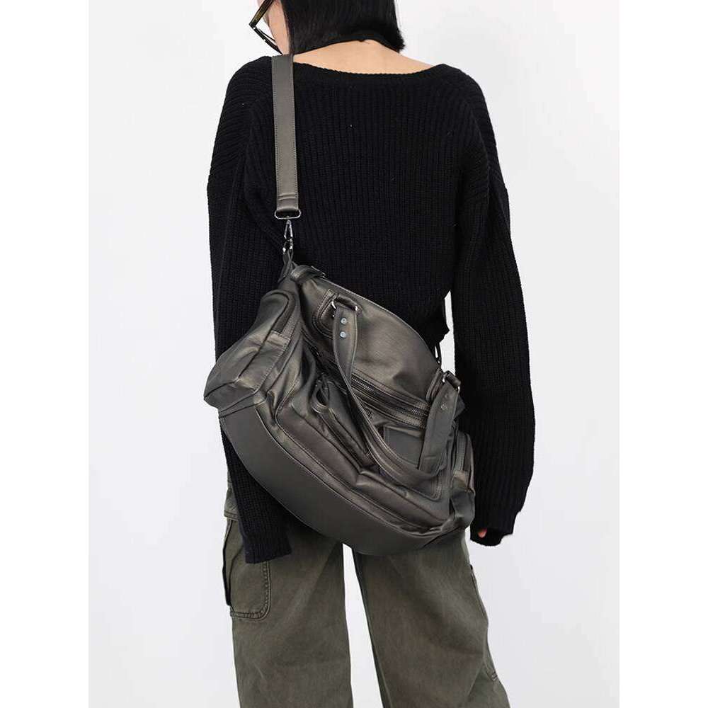 Designer Bag Tote Bag shoulder bag Simple Antique Green Lincoln Multi Pocket Zipper Hot Girl Motorcycle Y K Single Crossbody