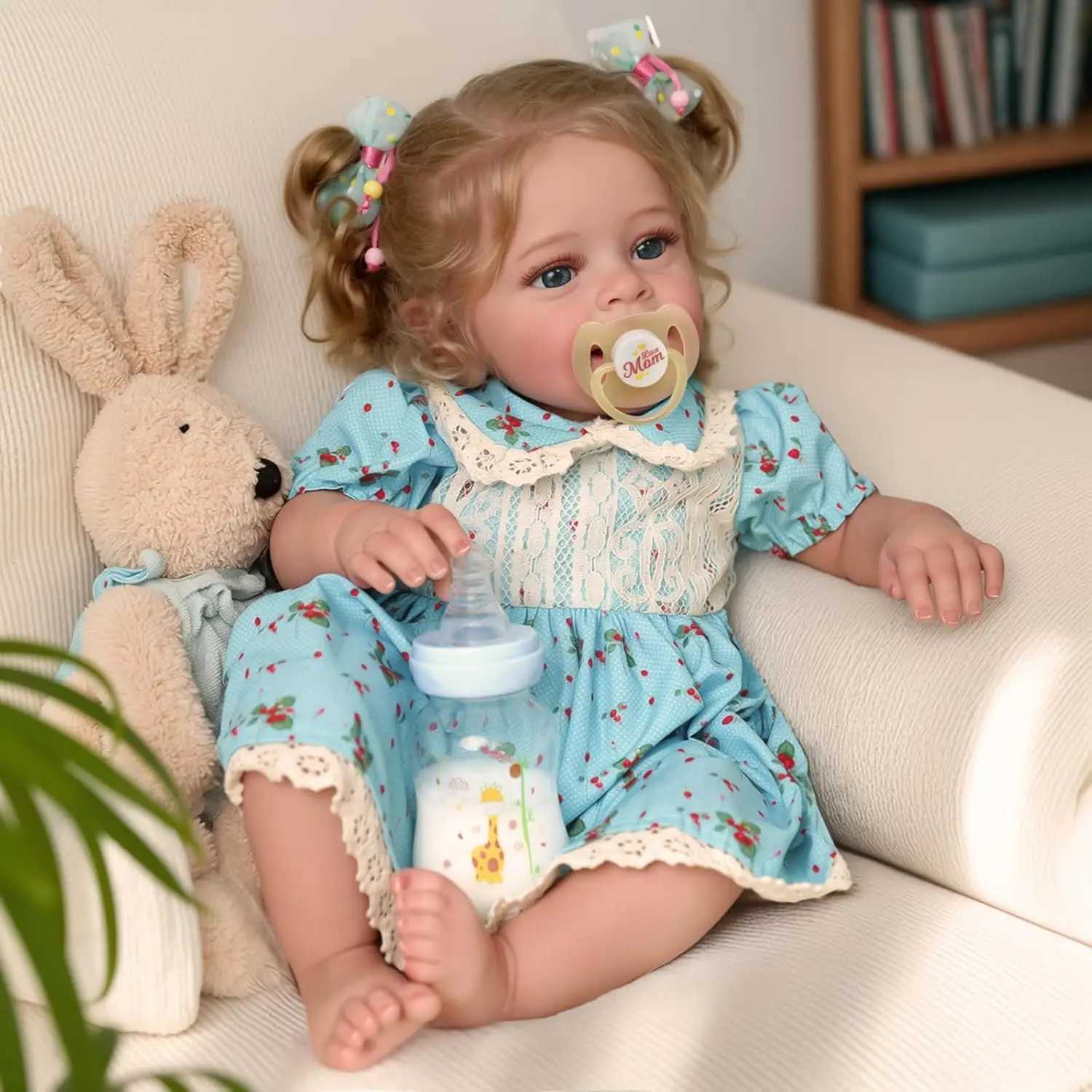 Babeside Lifelike Reborn Baby Dolls - 20 Realistic-Newborn Baby Dolls Blond Girl with Accessories for Kids Age 3+ W250728