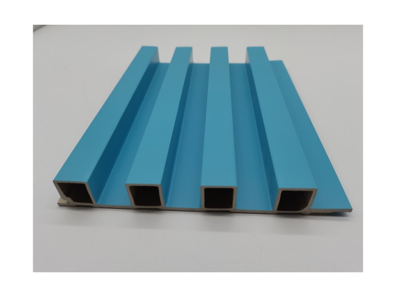 160 Grooved Grille New Material Fireproof Wall Panel Wood-Plastic Grille Wall Panel Home Decoration