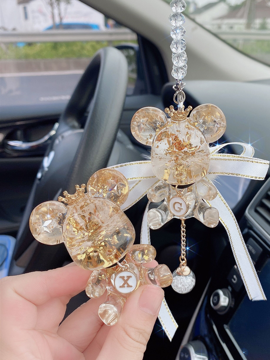Car Pendant Ornament High-end Cute Creative 2025 Rearview Mirror Car Decoration Gift Car Hanging Decoration Goddess Style 250728