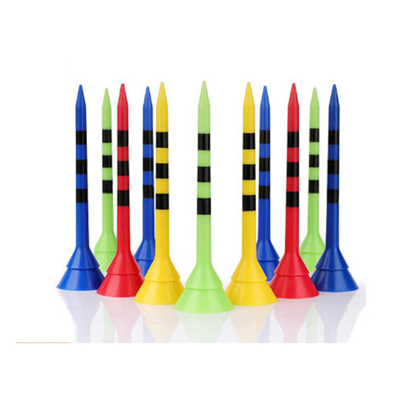 Off-the-shelf golf plastic ball nail mug 83mm ball nail GolfTee multicolor bulk cup Multicolor Plastic Golf Tees Set - Conical Design for Stable Tee O