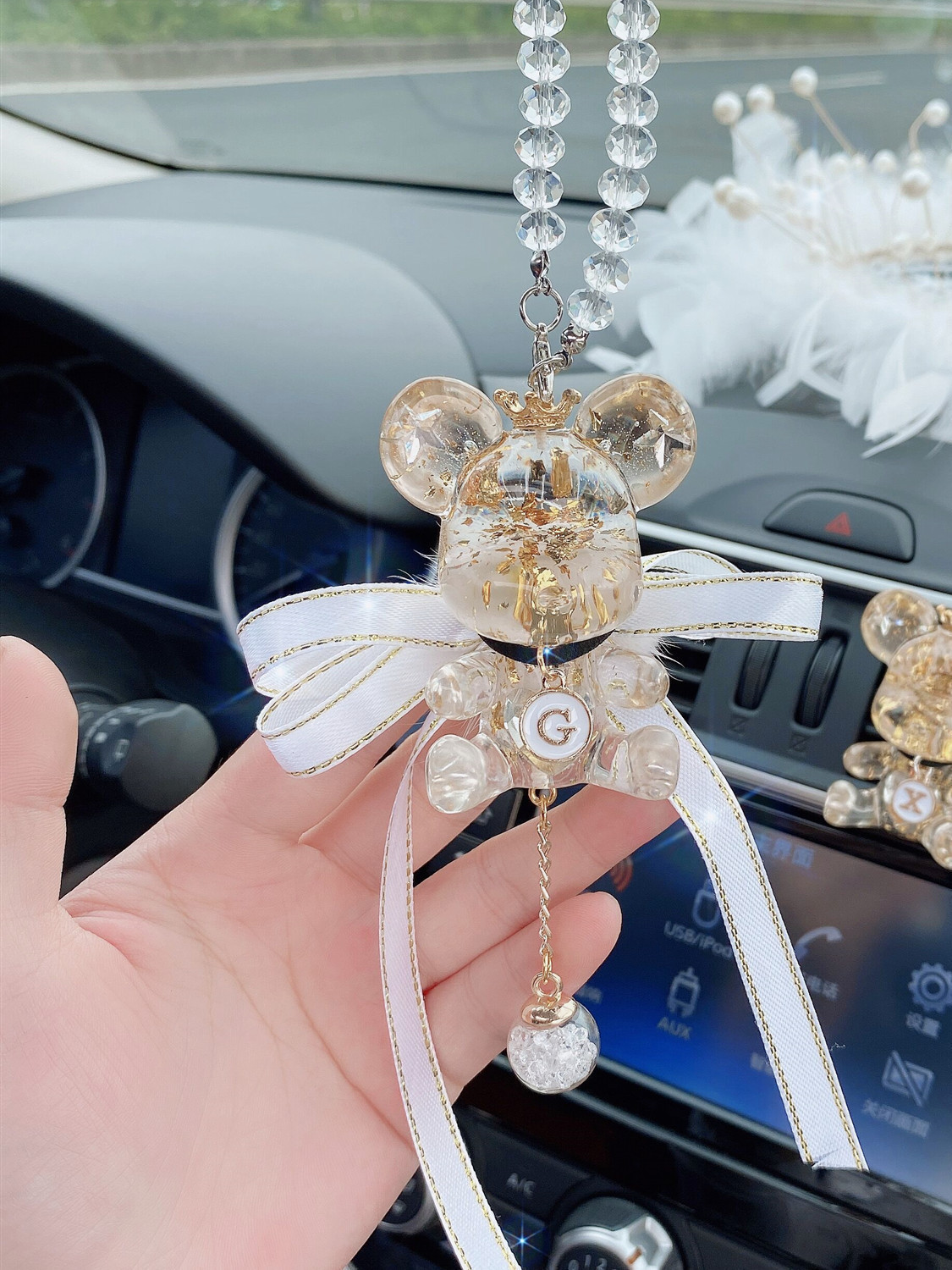 Car Pendant Ornament High-end Cute Creative 2025 Rearview Mirror Car Decoration Gift Car Hanging Decoration Goddess Style 250728