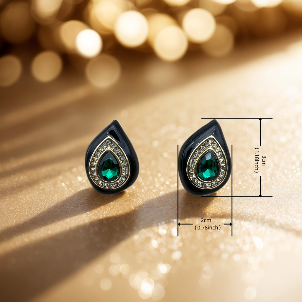 Vintage Style Elegant French Earrings with Gold Plated 18k Ear Studs Made of Pure Silver for Women