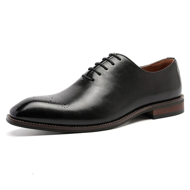 Retro Mens Wedding Oxfords Shoes Handmade Quality Pu Leather 2025 Autumn Elegant Black Formal Social Party Shoes Man Size 45 250723