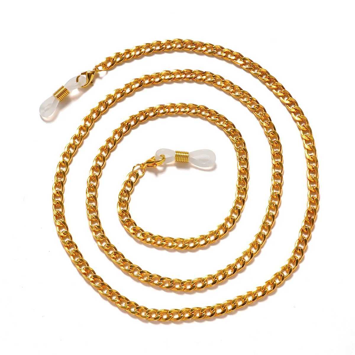 Simple Link Chain for Glasses Mask Lanyard Women Men Stainless Steel Gold Color Sunglasses Chains Eyewear Cord Strap Gift XJ250708