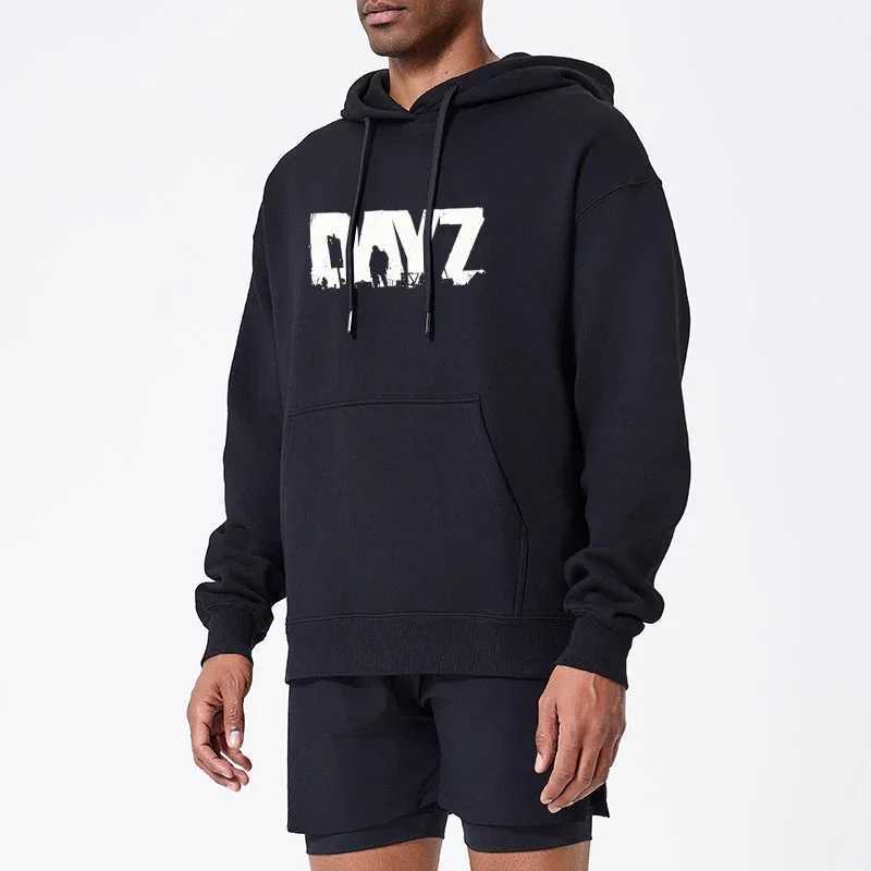 Fashionable Dayz printed mens hoodie fashionable loose casual wool sportswear hoodie mens hip-hop streetwear W250408