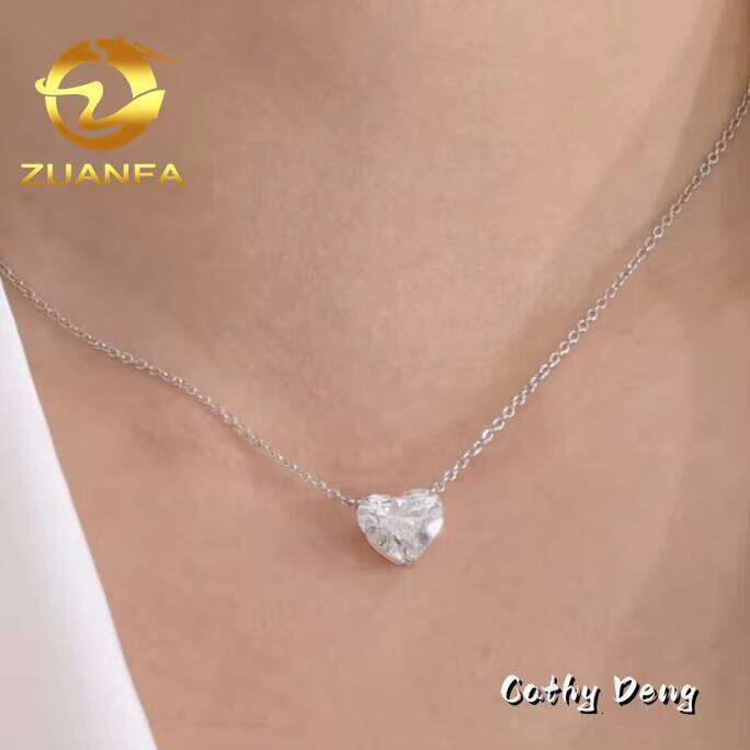 Classic Hot Shape Moissanite Hip-Hop Jewelry Pure Sier Iced Initial Necklace