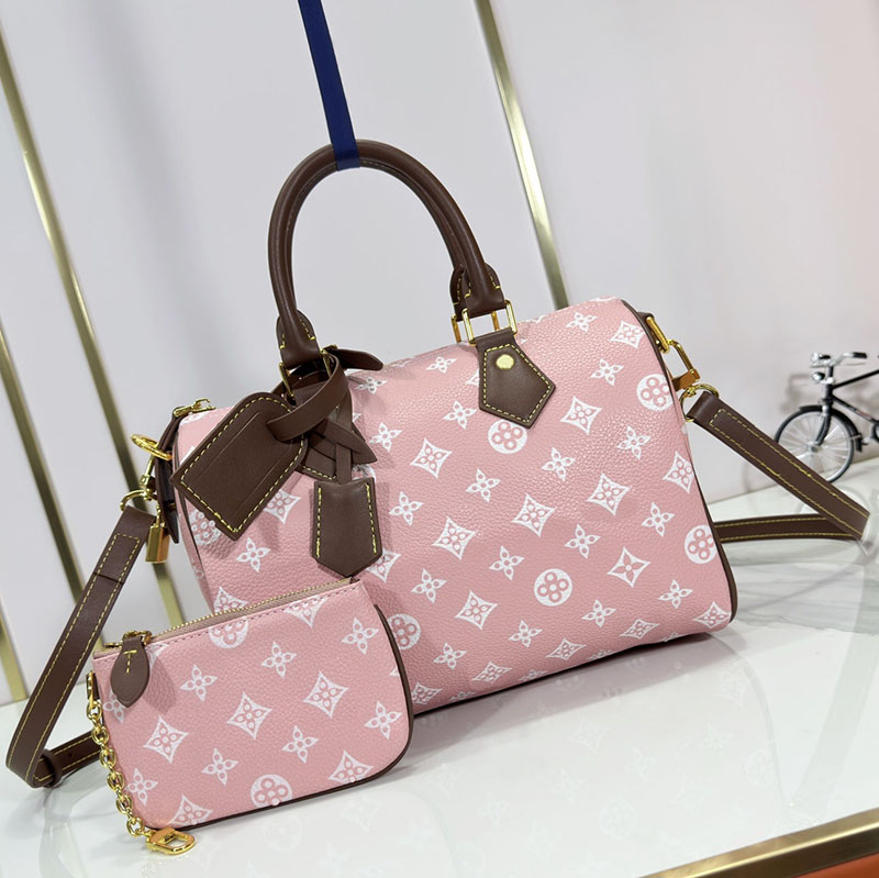 New printed handbag, multi-functional Boston pillow-designed mother-daughter bag 2025 new style