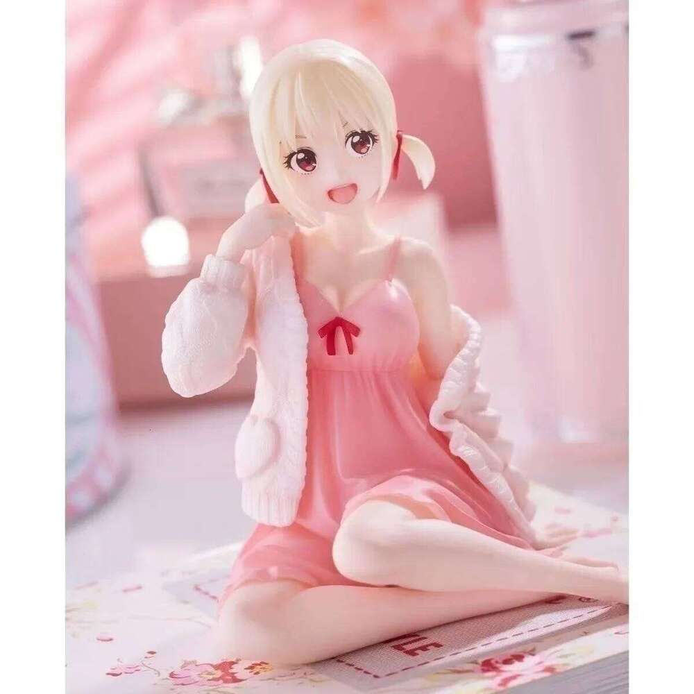 Lycoris Recoil Anime Figures Nishikigi Chisato Doll Action Figure Lolita Cute Girl Decoration Model Toys for Gift