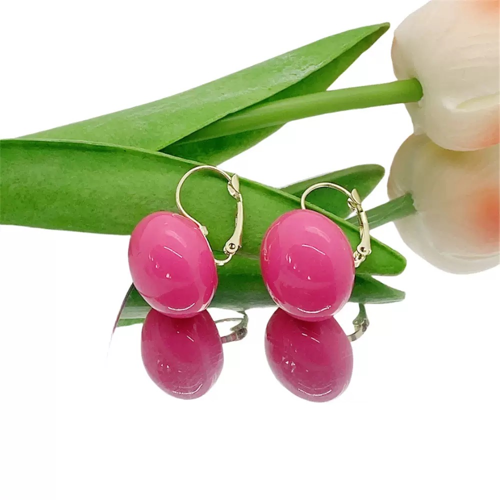 2025 New Acrylic Candy-Colored Earrings, Fresh Spring and Summer Earrings