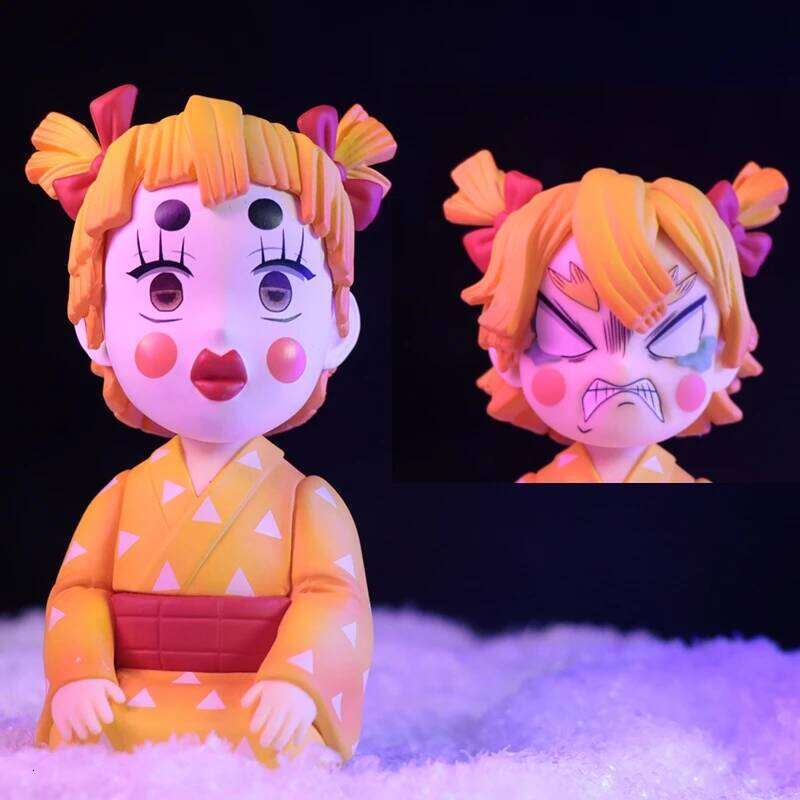 Demon Slayer Tanjirou Hashibira Inosuke Agatsuma Zenitsu Anime Model Action Figure PVC collection Toy