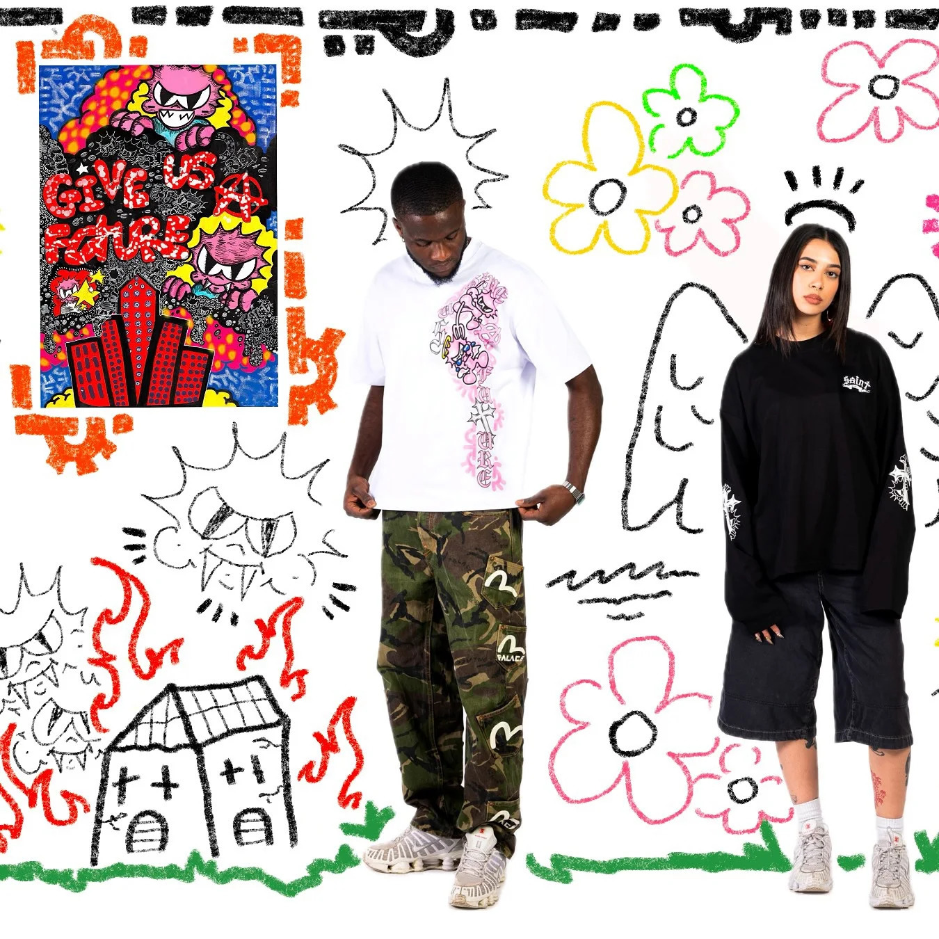 fashion graphic t shirts tops pro choice harajuku goth streetwear oversized t shirt couple american vintage Y2k men clothing 250728