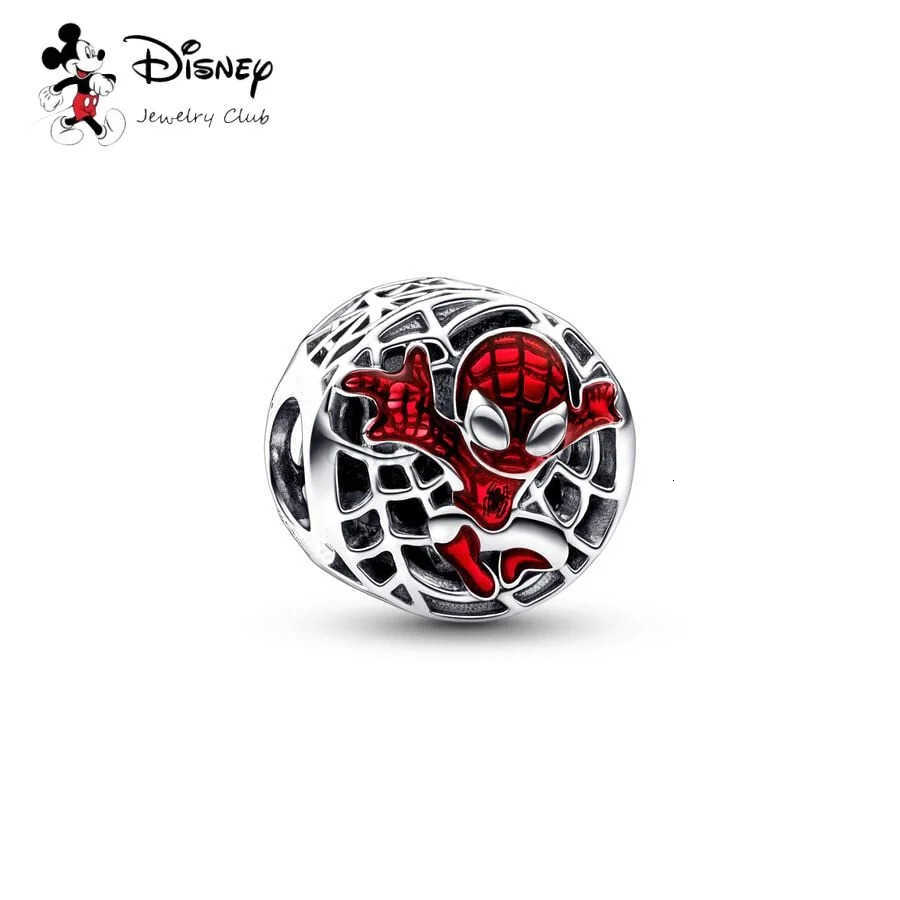 Disney MINISO Marvel Comics 2025 Hot Sale DIY Making Spider-Man Series Charm Bead Fit Original Europeans Bracelet DIY Fine Jewelry Gift W20250728