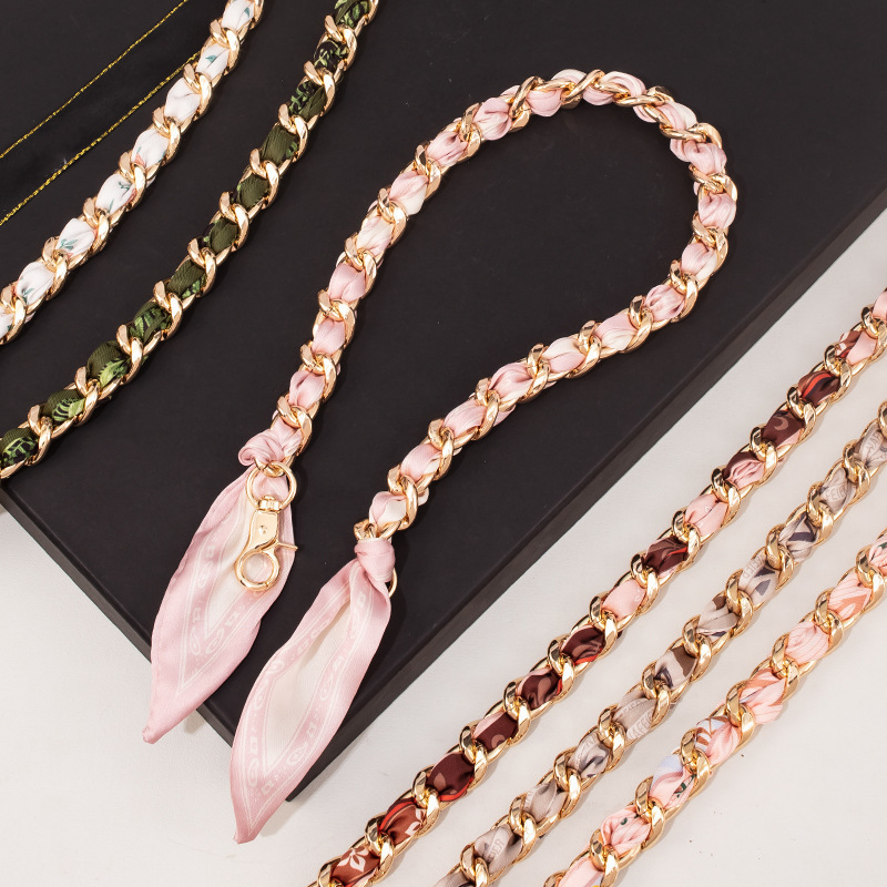 Accessories Woven Replacement Exquisite Crossbody Bag Pendant Ornament Metal Scarf Decoration Long Bag Strap Versatile Handmade 250726