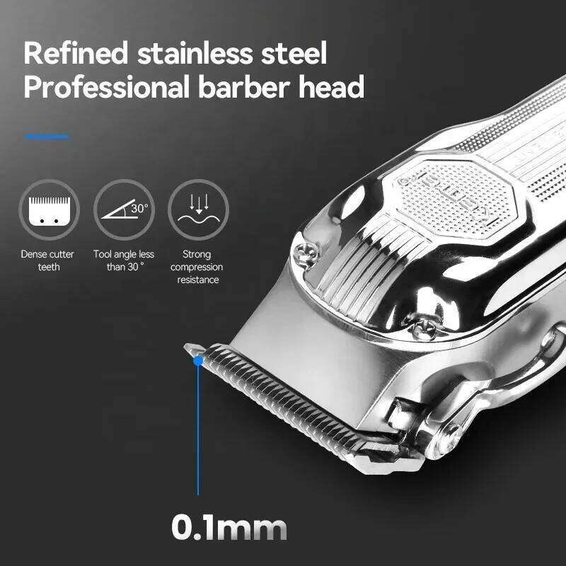 Kemei KM-517 USB Digital Display Trimmer Professional High Quality Electric Hair Clipper Men Rechargeable Clippers