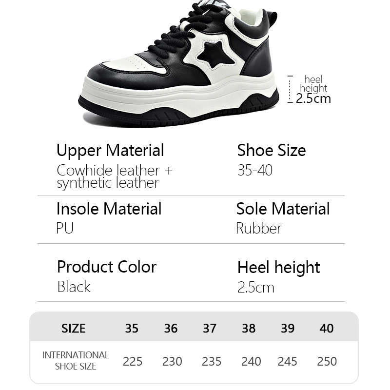 New style white sneakers for women, making feet look smaller, trendy and fashionable, thick-soled, non-slip, sports board shoes for women.