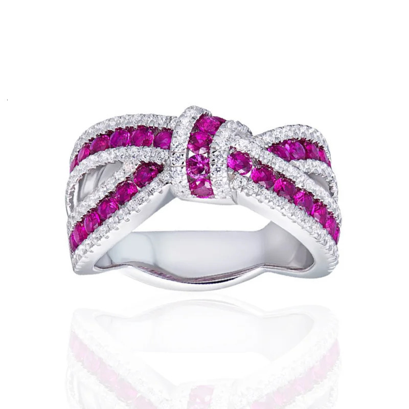 800 Gorgeous Finger Ring for Women Fashion Female Bright Zirconia Jewelry Engagement Ceremony Party Accessories 250728