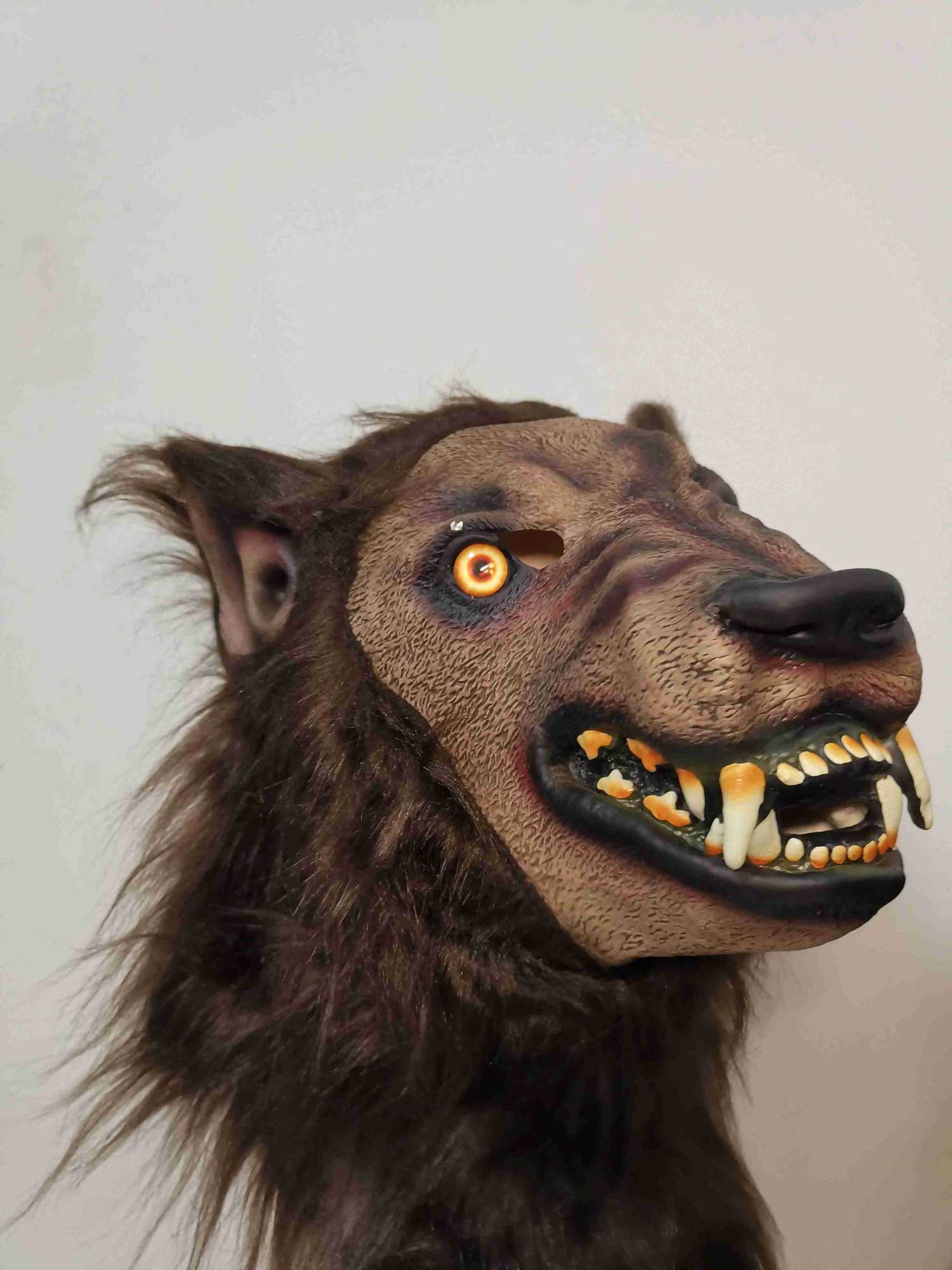 Halloween Werewolf Headgear Party Scary Decor Headgear Latex Wolf Head Mask T250728