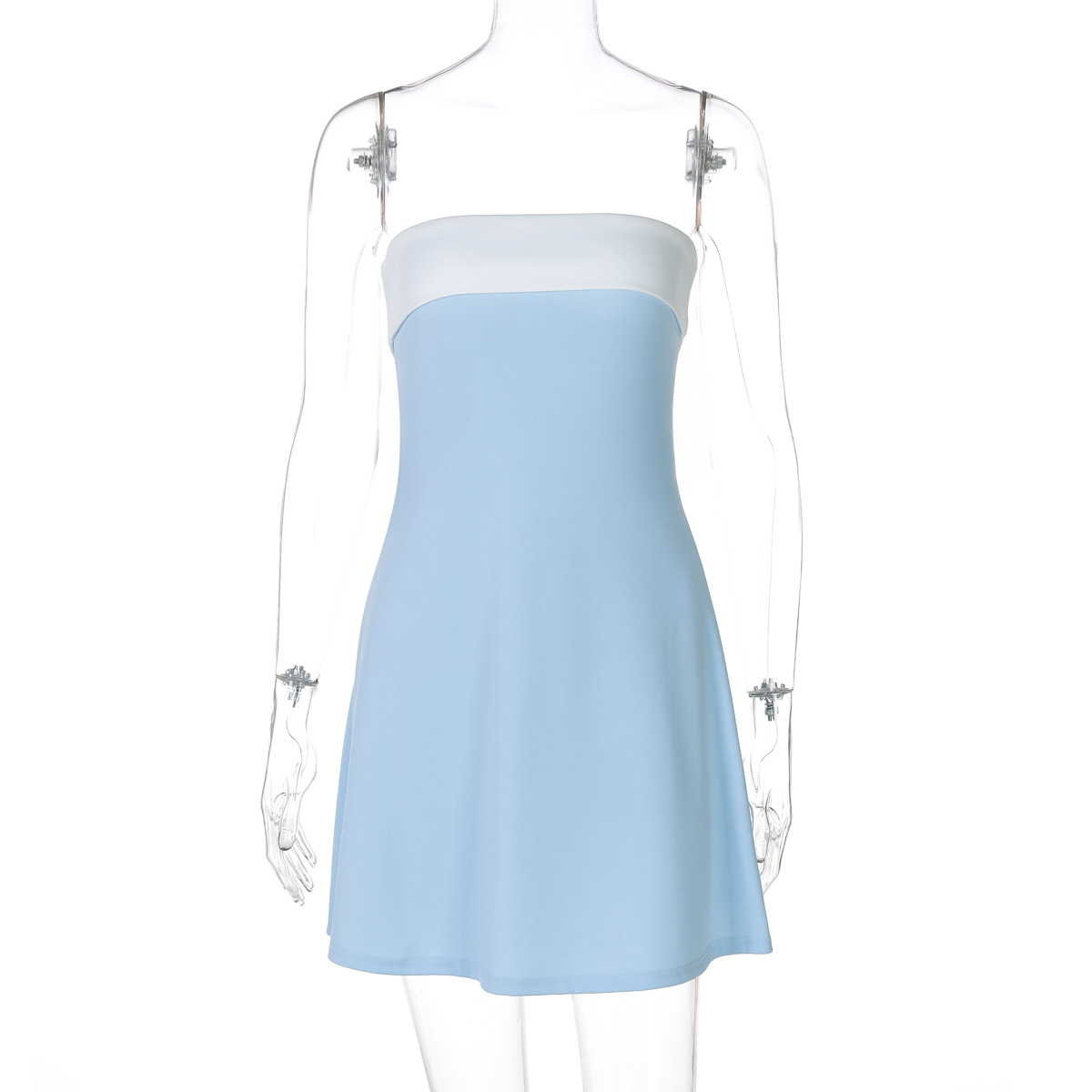 new Free shipping designer dress for women Fashionable dress with playful waist cinching and slimming mid length skirt