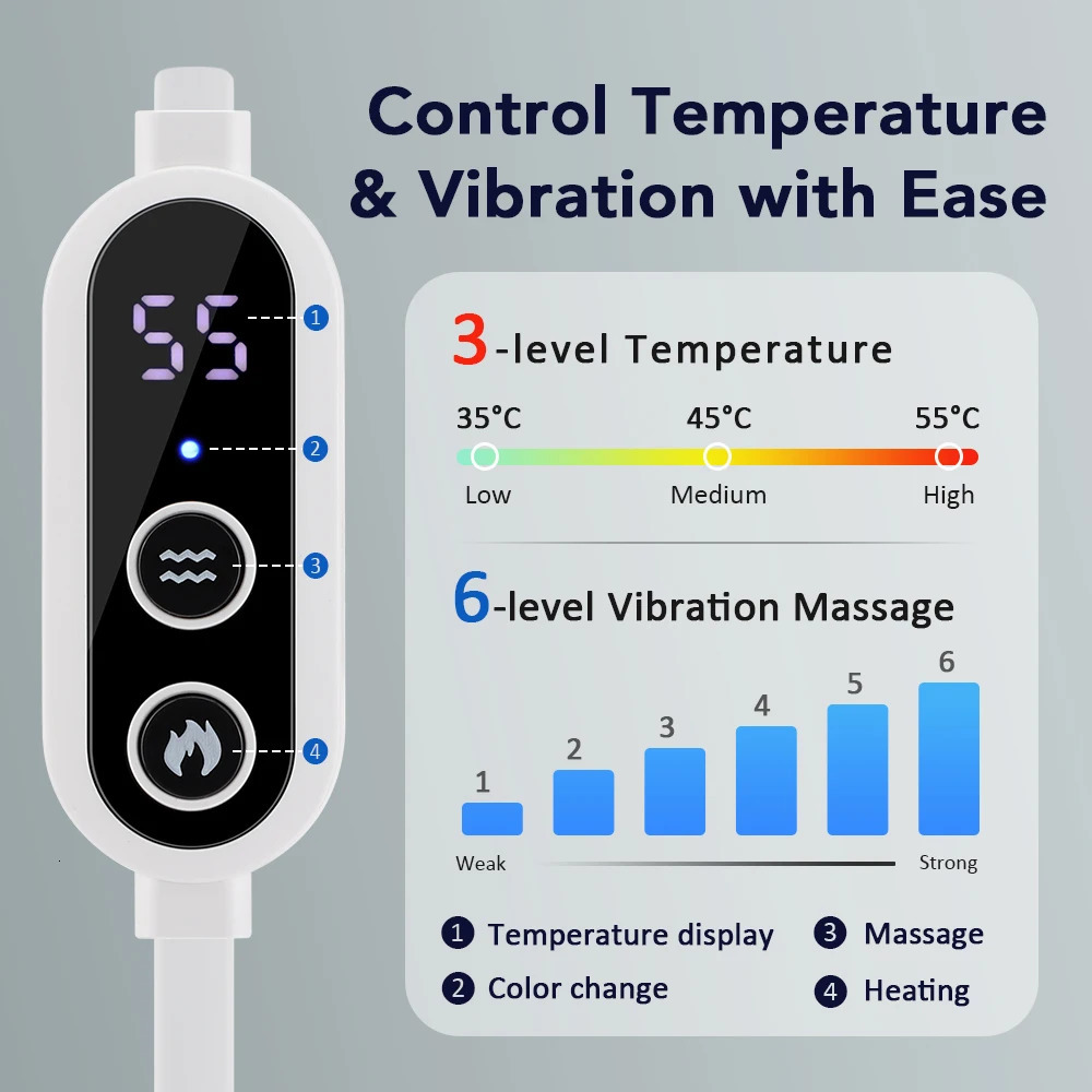 3-level Compress Electric Steam Eye Mask 3D Massage Constant Temperature Smart Timing Sleep Shading Sleeping Mask Eye Relief 250726