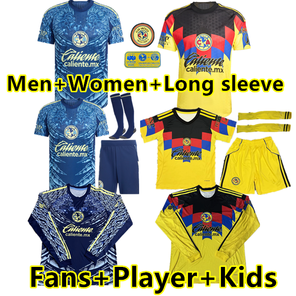 S-4XL 2025 2026 Liga MX Club America Soccer Jerseys 24 25 26Third HENRY R.MARTINEZ D.VALDES G.OCHOA FIDALGO fans player version men women kids maillot Football Shirt