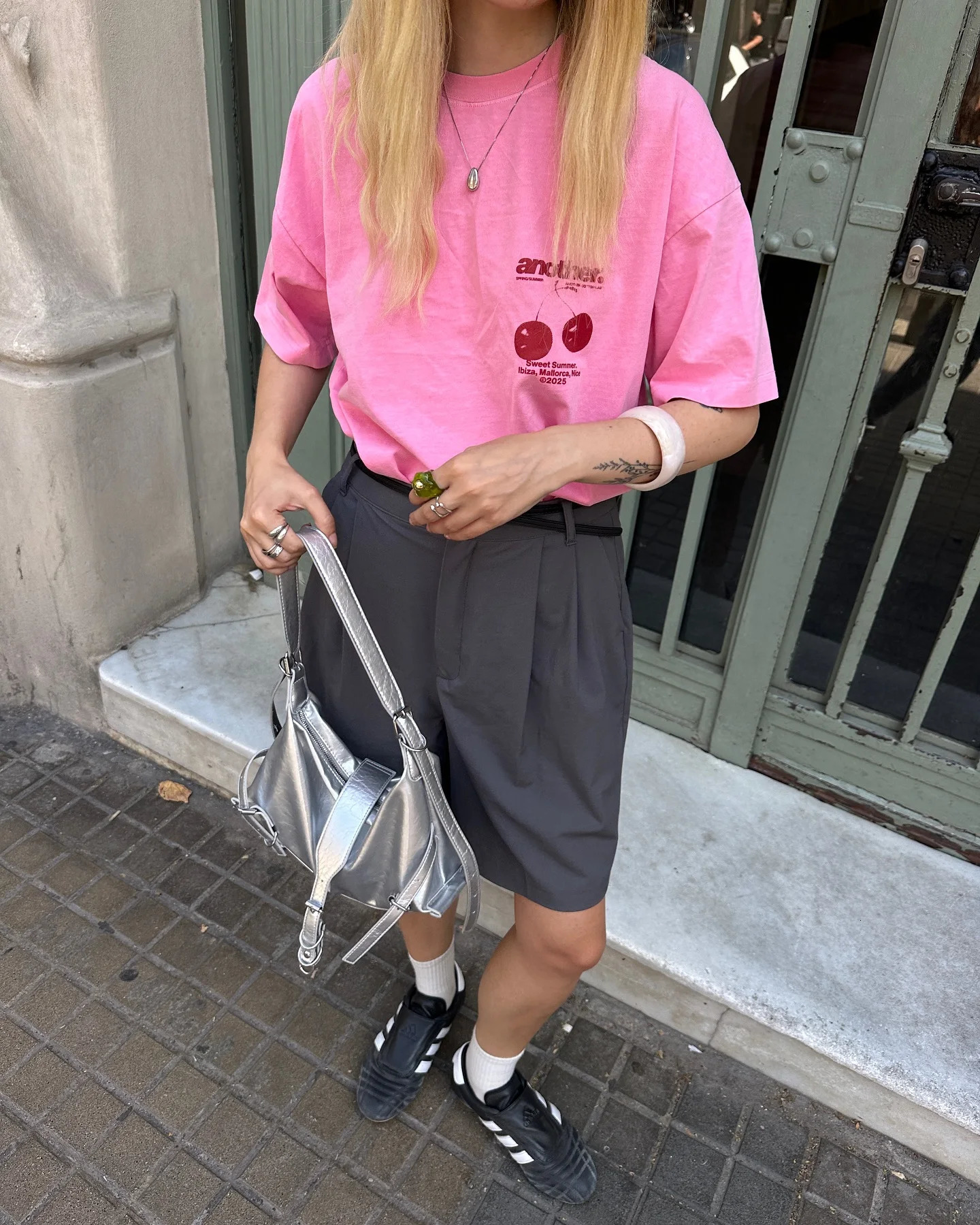 Summer Pink Mood Graphic T Shirts Streetwear Gothic Harajuku Cotton Clothes Grunge Y2k Top Goth Cotton Women Clothing 250728