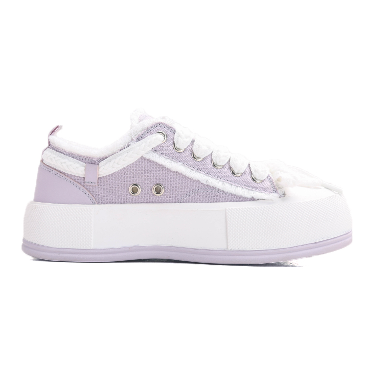 Q.Vonton Women's Low Top Sneakers - Versatile Casual Shoes with Thick Sole for Spring/Summer