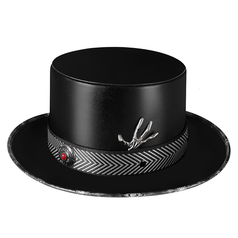 Halloween Plague Doctor Round Magic Gentleman Top Hat Cosplay Costume Anime Accessories ddmymoon
