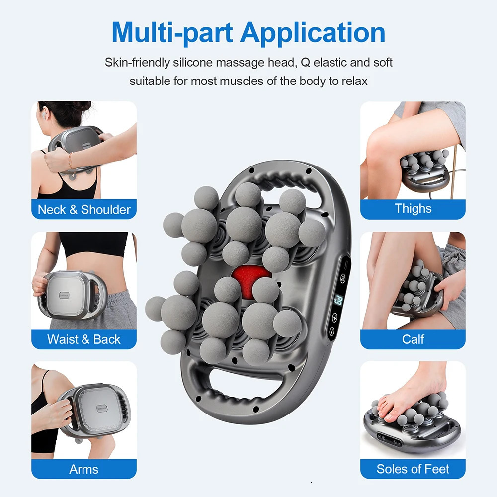 22Head Fascia Gun HighFrequency Vibration Body Massage Back and Waist Massager Neck Shoulder Muscle masajeador 250714