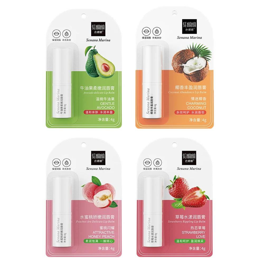 Strawberry/Peach Lip Balm Temperature Changing Color r Balm Lipstick Long-Lasting Nourishment Natural Lips Care TSLM2 250726