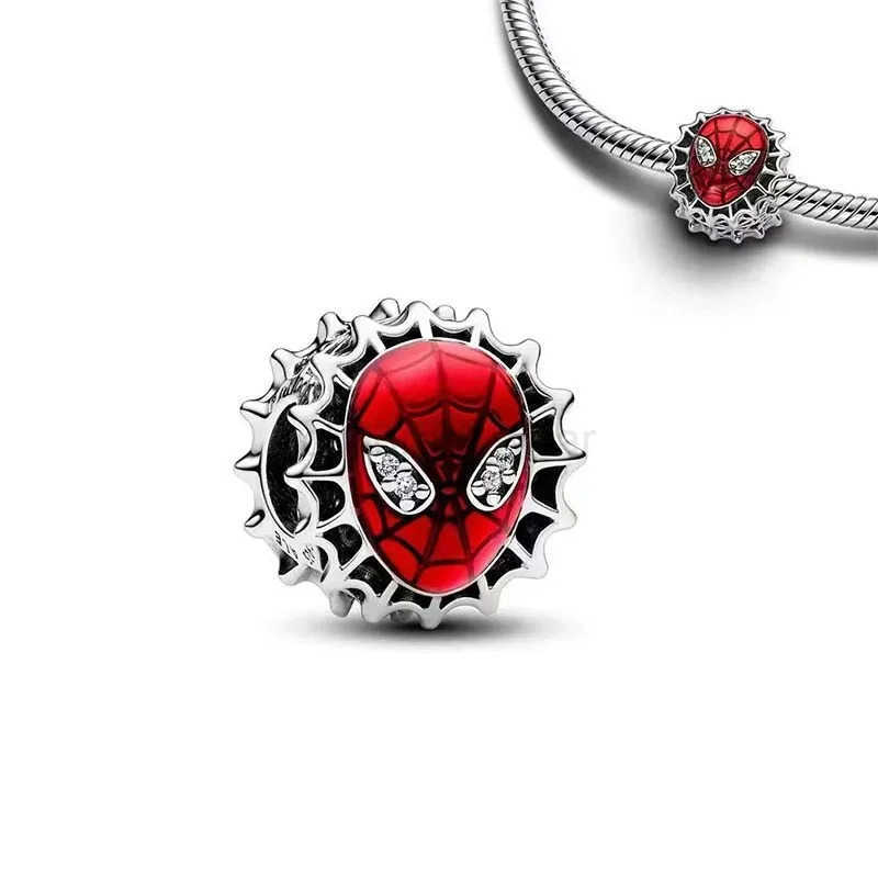 Disney MINISO Marvel Comics 2025 Hot Sale DIY Making Spider-Man Series Charm Bead Fit Original Europeans Bracelet DIY Fine Jewelry Gift W20250728