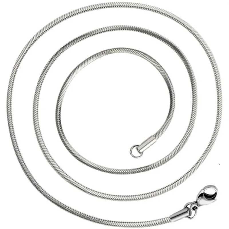 1Pcs Punk Hip-hop Snake Link Chain Stainless Steel Necklace for Men Women Silver Color Male Jewelry Gifts Chains for Men XJ250708