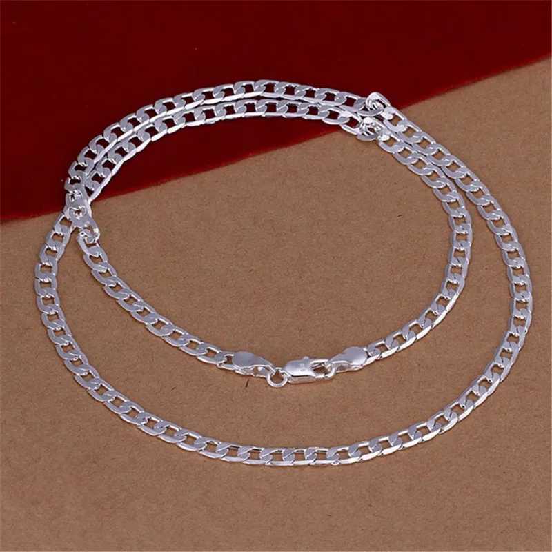 925 Sterling Silver Necklace Exquisite Noble Luxury Gorgeous Charm Fashion 4-12MM Solid Enamel Wedding Chain Women Jewelry XJ250708