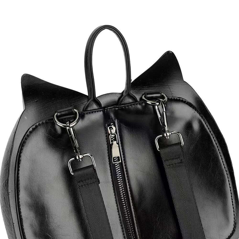 Hot Selling Latest New Girl Gothic Black Bat Shaped Halloween Backpack Handbag High Quality Designer Bags