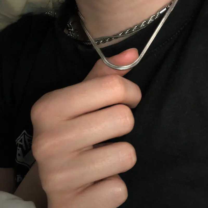 YANNEY New 925 Sterling Silver 20/45/50/55/60cm Blade Chain Bracelet Necklace for Men and Women Fashion Charm Wedding Party Jewelry XJ250708